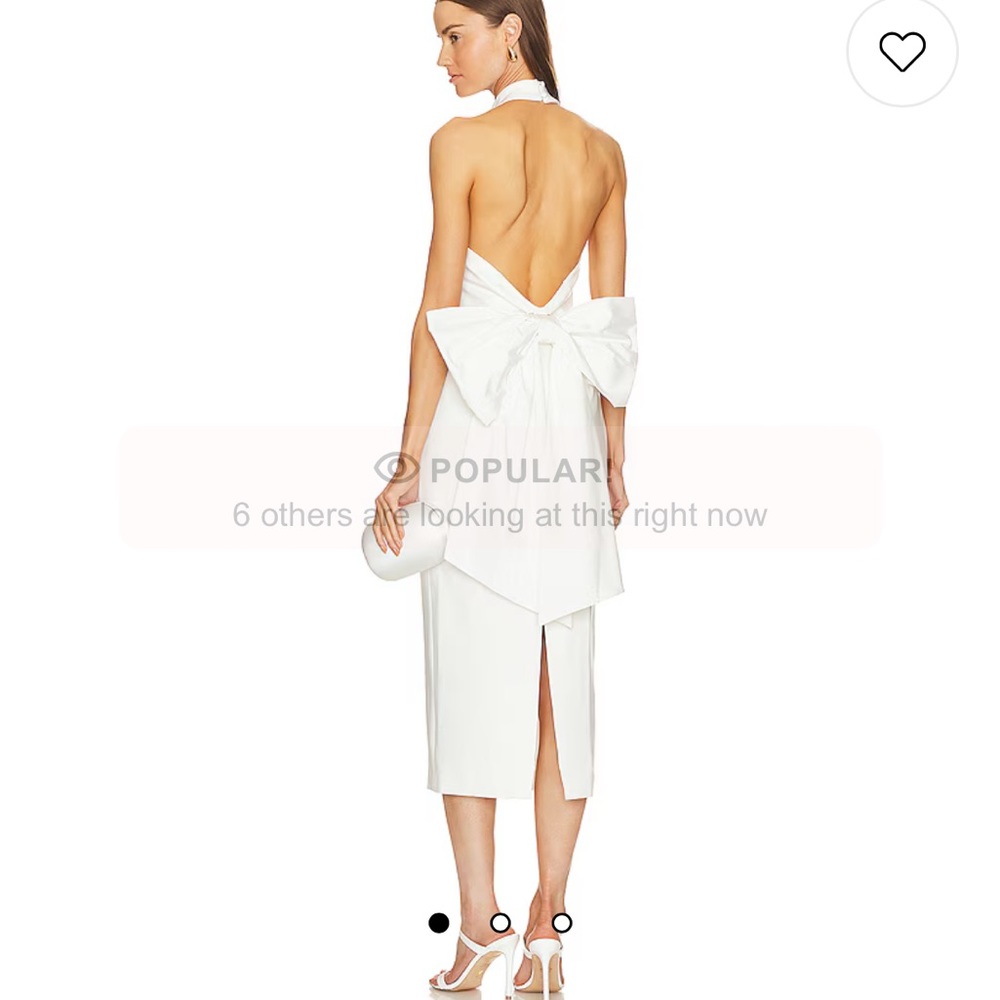 Revolve white dress with bow